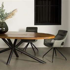 Tower Living Mangohout Eettafel Ovaal 220 Cm Selva - 220 X 110cm.