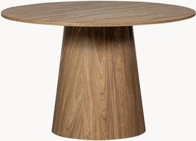 Ronde eettafel Maan met houtlook