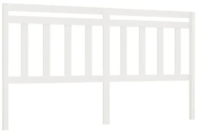vidaXL Hoofdbord 186x4x100 cm massief grenenhout wit