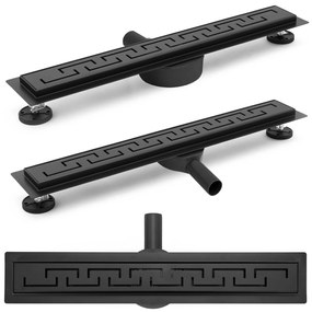 Lineaire afvoer Rea Greek PRO Black 90