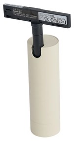 Moderne spot beige met zwart voor railsysteem 1-fase GU10 35mm - Slimline Uzzy