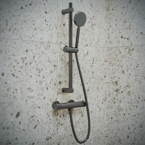 Saniclear Iron Stripes opbouw douchethermostaat verouderd ijzer - gunmetal
