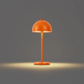 Tafellamp oranje incl. LED IP54 oplaadbaar met laadstation - Squirrel