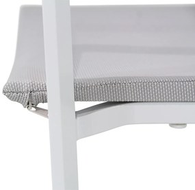 Tuinset 6 personen 220 cm Textileen Wit Lifestyle Garden Furniture Treviso/Concept