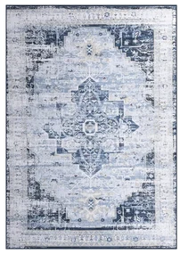 vidaXL Vloerkleed met print 140x200 cm stof meerkleurig