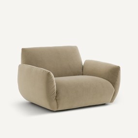 Fauteuil van stonewashed fluweel, SPOGANO