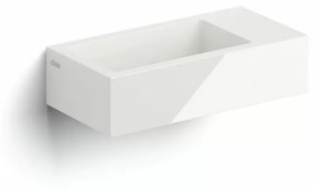 Clou Flush 3 fontein mineraalmarmer 36cm rechts wit glans