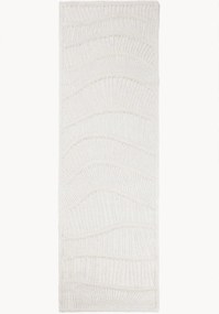 Handgetufte hoog-laag wollen loper Sculptured Wave
