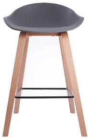House of Rebels Barkruk - Romeo - 65 cm - Grijs - Hout - Set van 2 - House of Rebels