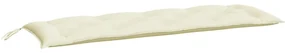vidaXL Tuinbankkussen 150x50x7 cm stof crèmewit