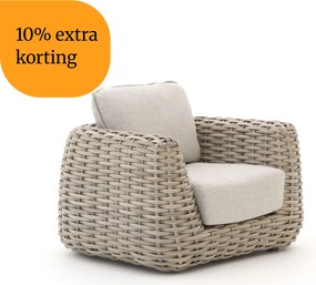 + 10% kassakorting | Lounge tuinstoel | Tierra Outdoor Wakkanda | Wicker (vlechtwerk) | Taupe | Kees Smit Tuinmeubelen