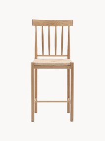 Handgemaakte eikenhouten barstoelen Eton, 2 stuks