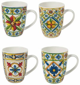 Set van 4 mokken Costiera | Villa D'Este Home Tivoli