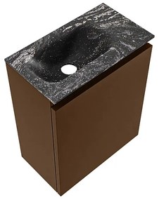 Mondiaz Ture DLux toiletmeubel 40cm rust met wastafel lava links zonder kraangat