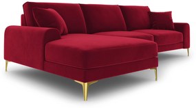 4.5-zitshoekbank Madara links velvet | Mazzini Sofas