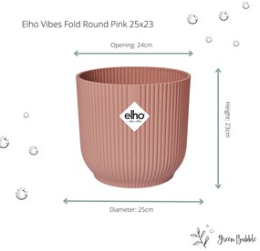 Pot elho Vibes Fold Round roze
