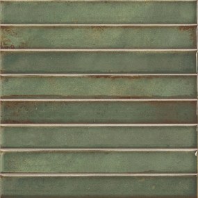 Jabo Brick Raku Emerald mozaïektegel 35x35cm