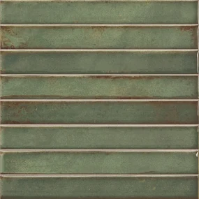 Jabo Brick Raku Emerald mozaïektegel 35x35cm