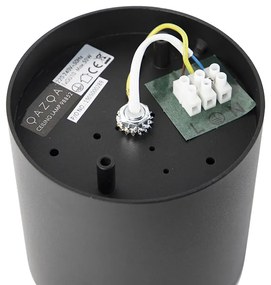 Design opbouwspot zwart GU10 111mm - Impact Honey