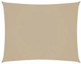 vidaXL Zonnescherm rechthoekig 3x4 m oxford stof beige