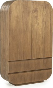 Grote Kast Hout Met Ronde Hoeken - 110x40x180cm.