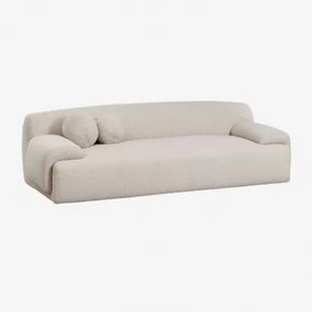 3-zits Bank Shirina Bekleed Bouclé Beige - Sklum