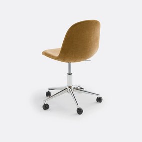 Bureau fauteuil voor kinderen, in fluweel, Paulina