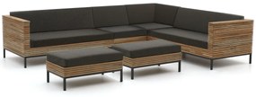 ROUGH-D hoek loungeset 6-delig