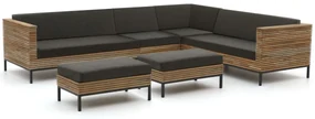 ROUGH-D hoek loungeset 6-delig