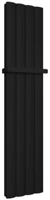 Eastbrook Guardia handdoekbeugel verticale radiator 47cm mat zwart