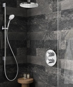 Hotbath Get Together IBS1A inbouw regendouche met 3s handdouche, glijstang en 15cm plafondarm chroom
