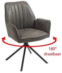 Eetkamerstoel Draaibaar Cognac