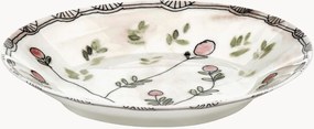 Fine Bone China diepe borden Midnight Flowers, 2-delig