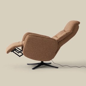 Elektrisch Verstelbare Stoel Stof Terracotta