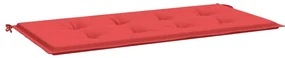 vidaXL Tuinbankkussen 100x50x3 cm rood