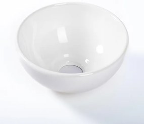 QeramiQ Dely Waskom - 20x20x9cm - keramiek - rond - glans wit SW1102400