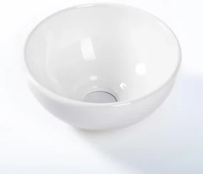 QeramiQ Dely Waskom - 20x20x9cm - keramiek - rond - glans wit SW1102400