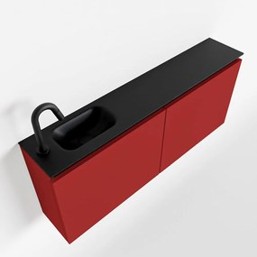 Mondiaz Ture 120cm toiletmeubel fire met wastafel urban links 1 kraangat