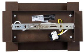 Industriële wandlamp donkerbrons 2-lichts - Coen