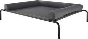 VEVOR Verhoogd hondenbed voor grote honden, draagbare verhoogde hondenligstoel met wasbaar kussen en ademend Teslin-gaas, verkoelend hondenbed voor binnen/buiten XL grijs