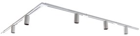 Modern railsysteem met 5 Spot / Opbouwspot / Plafondspots wit 1-fase GU10 50mm - Iconic Ruby GU10 Binnenverlichting Lamp