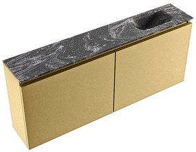 Mondiaz Ture DLux toiletmeubel 120cm oro met wastafel lava rechts met kraangat