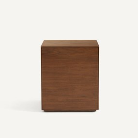 MDF 1-deurs bureauonderbouw, notenhout gefineerd, MIKUBE