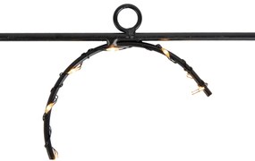 Kerst wandlamp zwart XMAS incl. LED met timer IP44 - Yoro