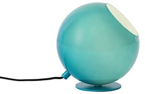 Retro tafellamp blauw met glas - Mabel