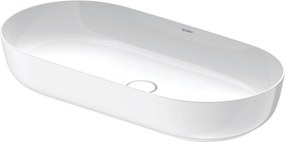 Duravit Luv ovale waskom incl. plug 80x40cm wit WonderGliss