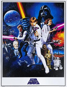 Metalen bord Star Wars - Classics