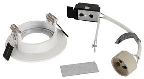 Set van 6 inbouwspots wit rond GU10 50mm IP44 - Xena