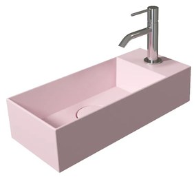Salenzi Spy Fontein met clickwaste 45x20 cm mat roze