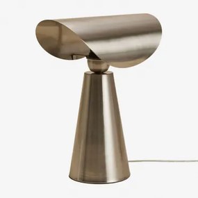 Conby Tafellamp ↑35 Cm Van Ijzer Grijs – Chroom - Sklum